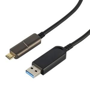 USB 3.1 Gen2 a Male to C Male Aoc Cable 10gbps 50m