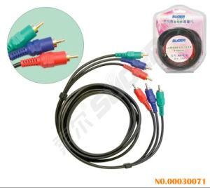 Factory Direct Sale 1.8m AV Cable Male to Male 3 RCA to 3 RCA Audio