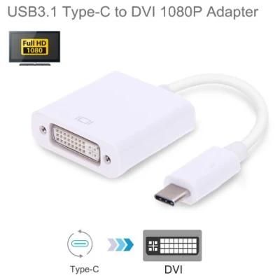USB-C Type C Male to DVI Adapter DVI Cable Converter