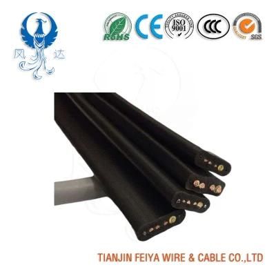 Electric Cable Al Cu Conductor PVC Insulation PVC Sheathed Flexible Multiple Core Shield Black Flexible Flat Wire Electric Cable