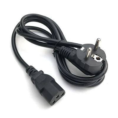 EU 3pin Power Cord EU Plug to IEC C13 for Computer 3*0.75 mm&sup2; Power Cable