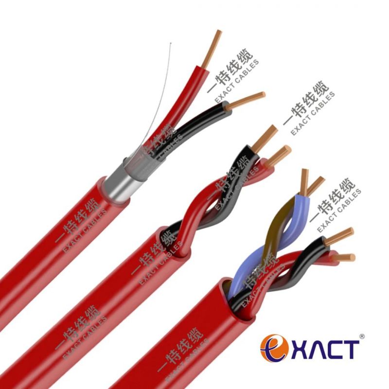 2*1.5mm2 UL Approved Screened or Unscreened 2X1.5mm2 Tinned Copper/Copper Stranded or Solid Fire Resistant Silicon Rubber Low Smoke LSZH LSZH Fire Alarm Cable