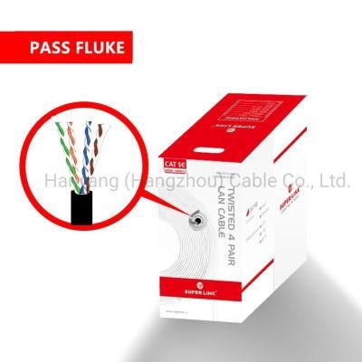 Outdoor UTP Cat5e PE Jacket LAN Cable Network Cable Computer CCTV Bc Conductor Spot Stock