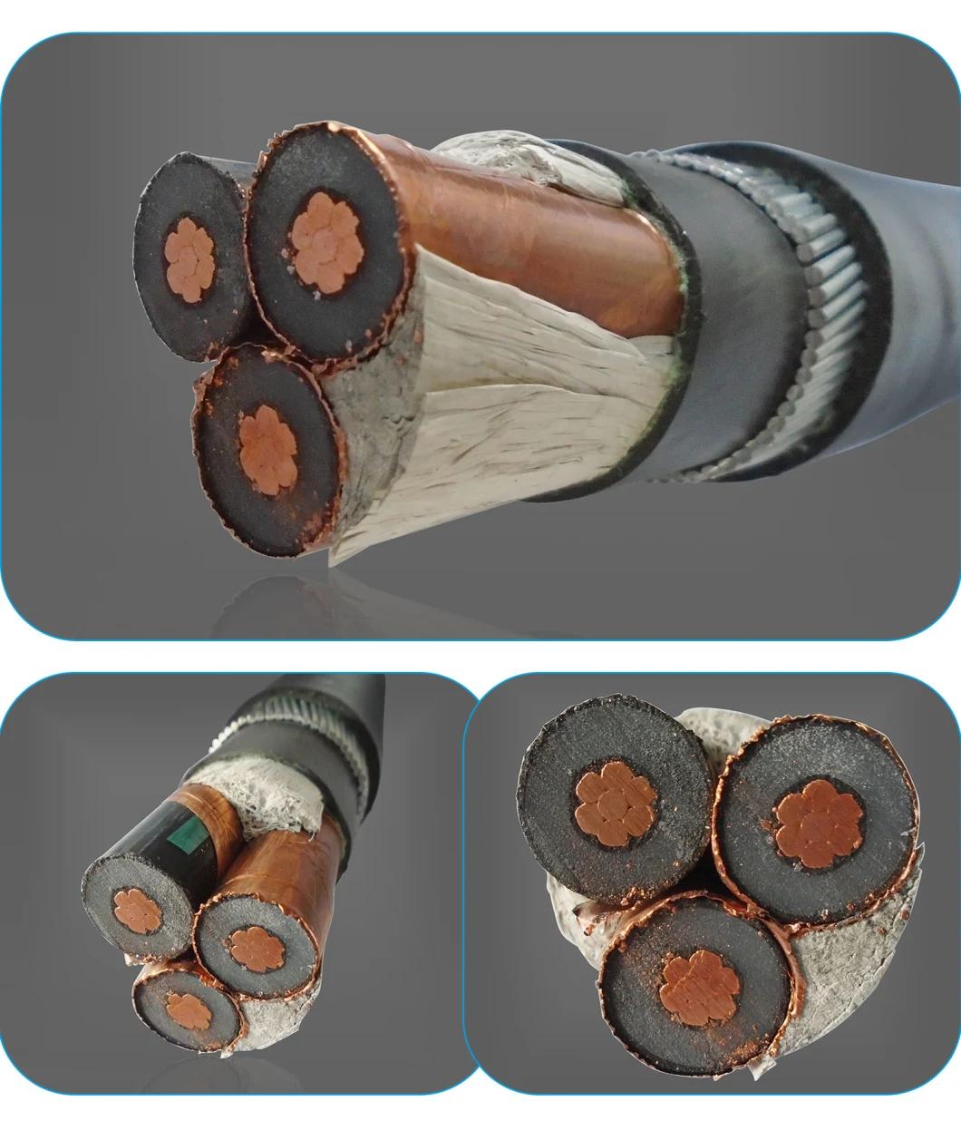 Copper Tape Screen Wrapped Middle Voltage PVC/PE Sheathed XLPE Insulated Cable