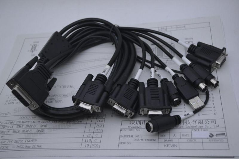 Customized Cable Hpdb50pin SCSI Cable for Servo Motor Controller