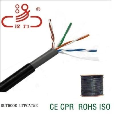 Cat5e Outdoor LAN Cable 24AWG Copper 4pair 100MHz Cat5e Copper&CCA