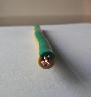PVC Insulated Cable Copper Conductor Yellow Green Wire Grounding Wire