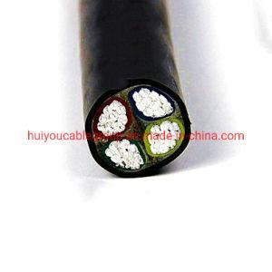 3+2core /4 Core Al Conductor XLPE Insulated PVC Power Cable