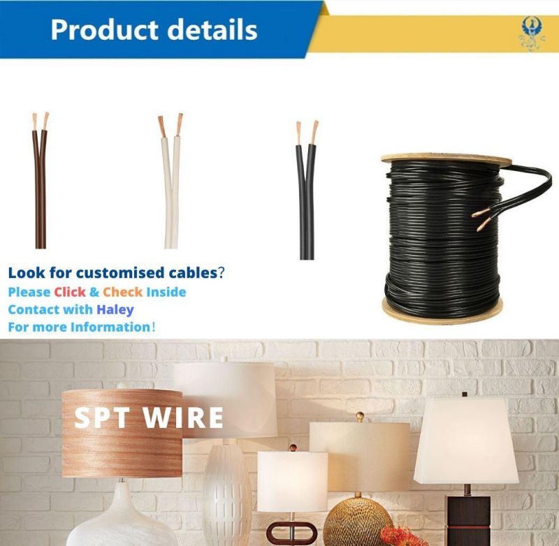 Nyy H07rn-F 18AWG Spt-1 & Spt-2 Wire Christmas Light Gauge Bulk Wire Copper Aluminium Control Electric Coaxial Waterproof Rubber Cable Wire