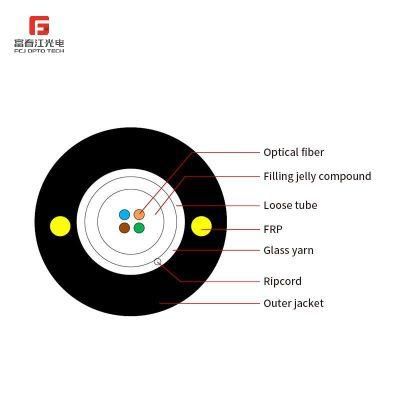 Competitive Price Gyfxy Fiber Optic Cable Aluminum Tape Layer Loose Tube