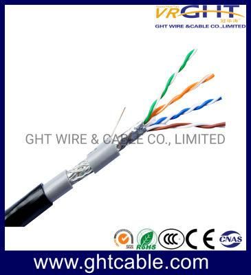 China Hot Sale 4X0.45mmcu Outdoor SFTP Cat5e LAN Cable