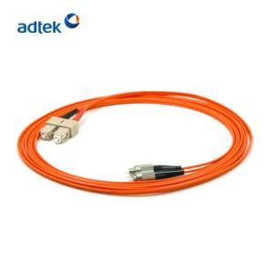 Factory Price Sc/Upc-FC/Upc Duplex 2.0mm 62.5/125 Om1 50/125 Om2 1m PVC/LSZH Patch Cord for CATV