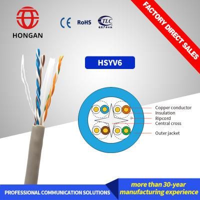 23AWG CAT6 LAN Cable 305m Roll Price with Good Quality
