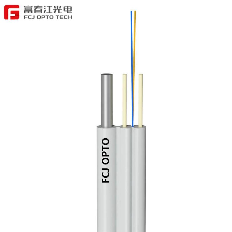 Hot Sale Low Cost Factory Price All Dielectric 1/2/4 Cores Fibers Drop FTTH Fiber Optic Cable (GJYXFCH)