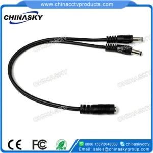 12V CCTV Male DC Power Plug Splitter Cable (SP1-2H)