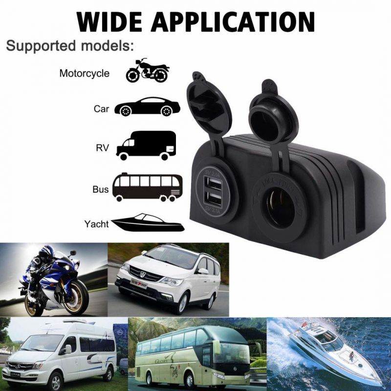 USB Charger Socket Quick Charge 3.0 USB Car Charger Power Outlet Adapter