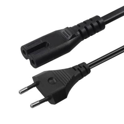 Cee7 Standard 2pin 2.5A 250V Power Cord Cee7/16 Plug with VDE Approval