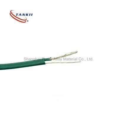 Green and white thermocouple cable type K 2*0.8mm