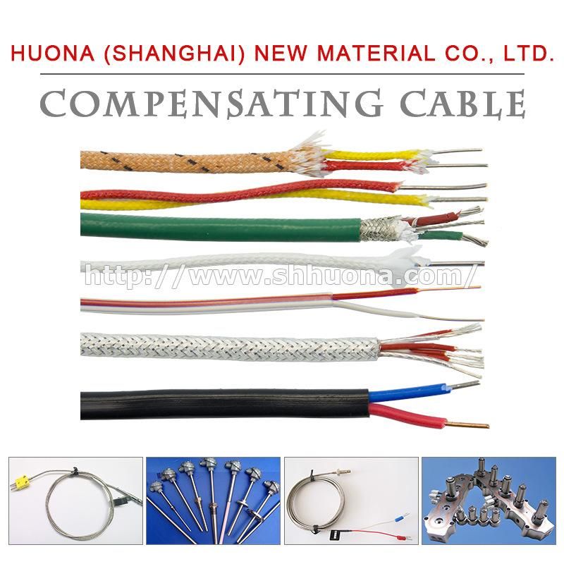 Chromel Alumel Thermocouple Fiberglass Wire Type K Single Core Thermocouple Cable with Yellow and Red Color