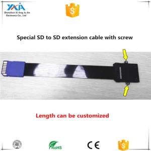 Xaja Newest Black Microsd Extender Adapter Cable with Screw Holes for Fixed