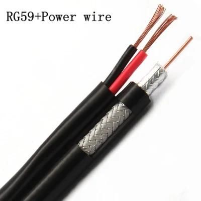 Communication Rg59+2c Rg59 RG6 Rg58 Camera Cable CCTV Audio Video Cable Siamese Coaxial Cable