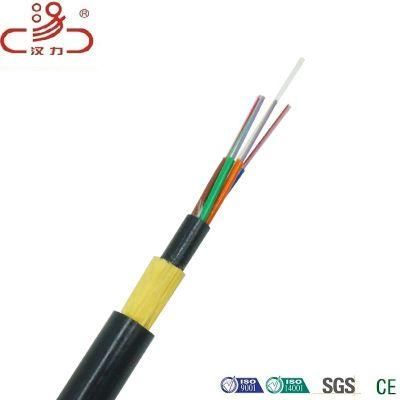 Single Mode Optical 4 12 24 Cores 6 96 Hilos De Span 200 400 G652D Optuca Roll Fibra Optica Fiber Optic Cable ADSS