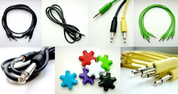 3.5mm Jack Hub 6 Face Audio Headset Headphone Earphone Splitter Connector-Red