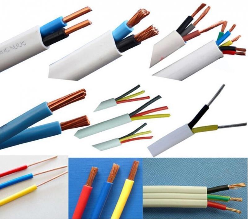 Rvv 2X1.5mm2 AWG PVC Coated Copper Cables Copper Electric Wire