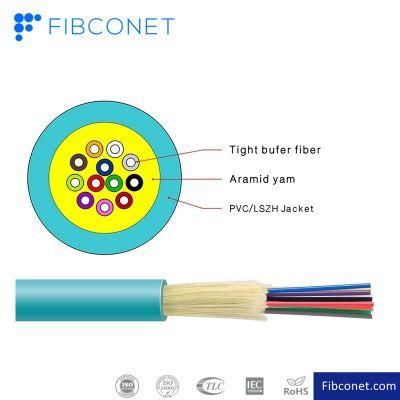 GJFJV 12 Core Indoor Distribution Optical Fiber Cable CCTV Cable