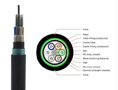 12-96 Core Loose Tube Stranding Fiber Optic Cable Gyty OEM
