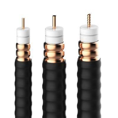 50 Ohms Coaxial Cable RF Flexible Super Feeder Copper Coaxial Cable Corrugated 1/2 1/4 7/8 Inch Leaky Cable