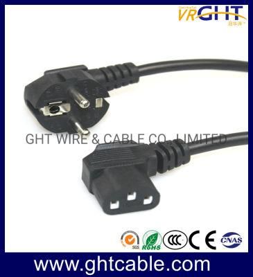 Schuko/Europe Power Cord &amp; Power Plug with Angle C13