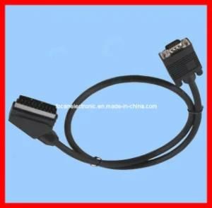 21 Pin Scart Cable to VGA Cable