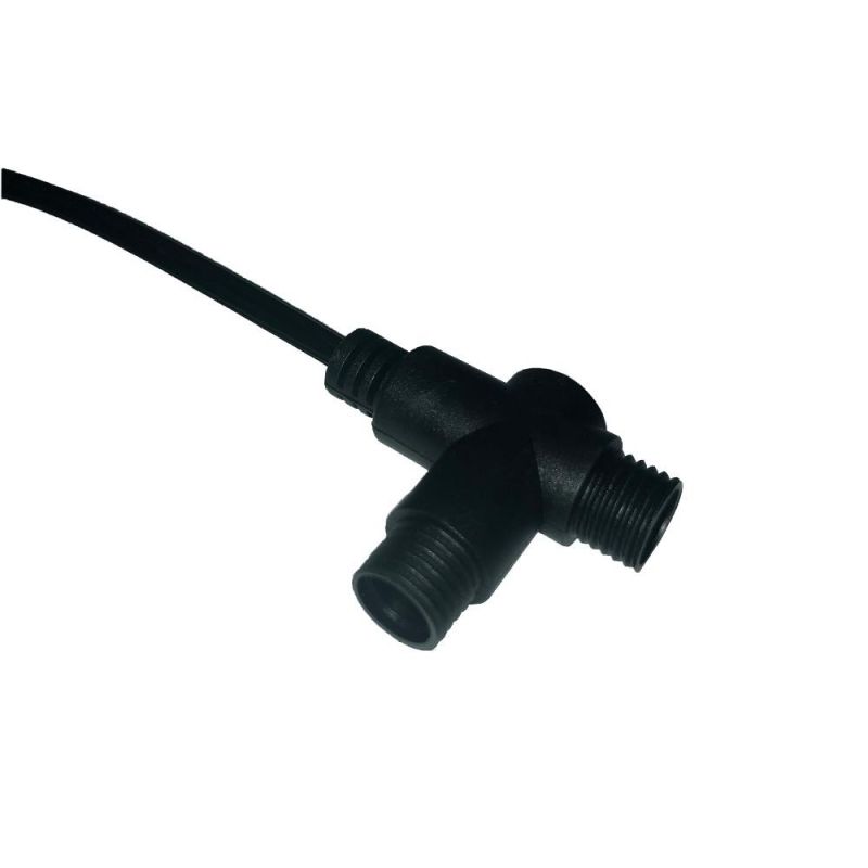 IP76 IP68 PVC 2 Way T Joint Waterproof Connector Cable for Light