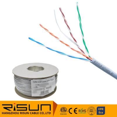 Factory Outlet 100m Cardboard Reels UTP Cat5e-CCA Grey Ethernet Cable