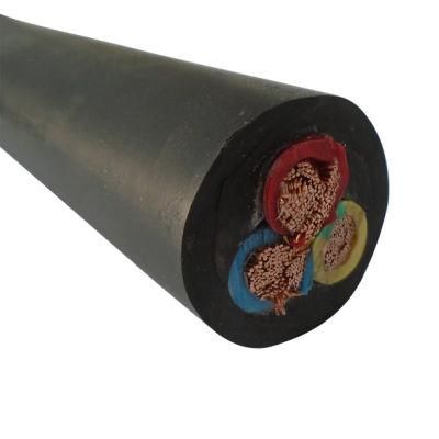 0.6 / 1kv Flexible Mining Electric Rubber Cable with Full Set Certificate