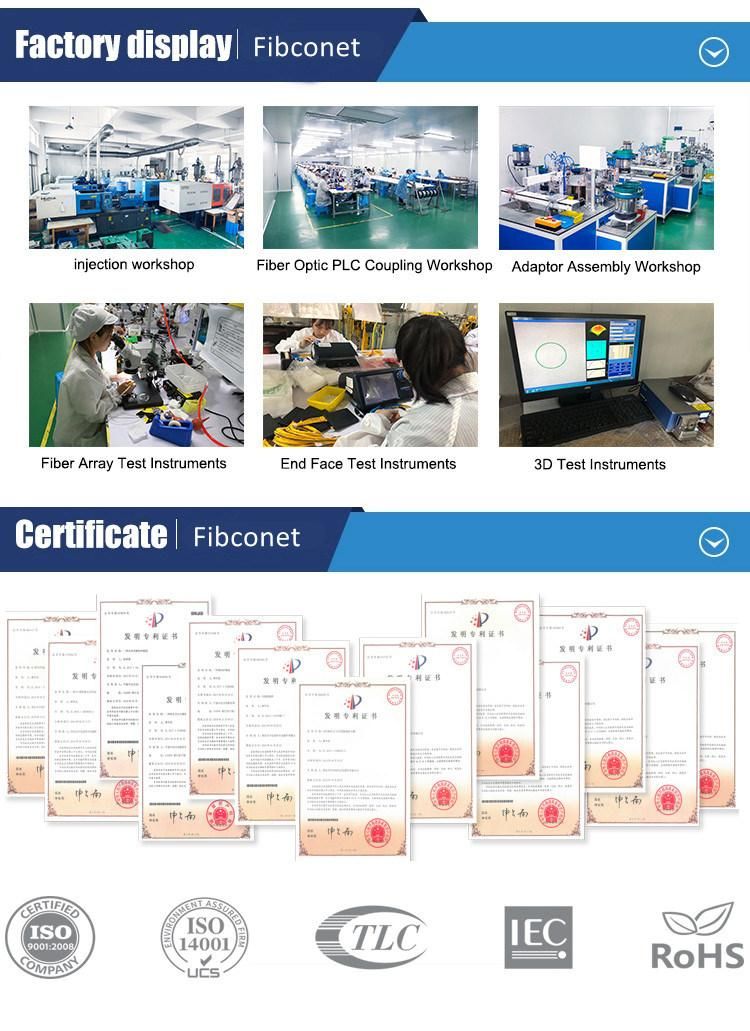 FTTH Single Mode 12 Core Distribution Sc/Upc Fan-out Bundle Fiber Optic Pigtail