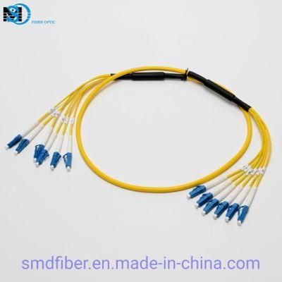 Singlemode PVC Outdoor Armored 6 Core LC/Upc-LC/Upc Fiber Optic Cable