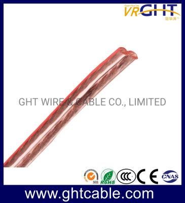 Transparent Flexible Speaker Cable (2X80 CCA Conductor)