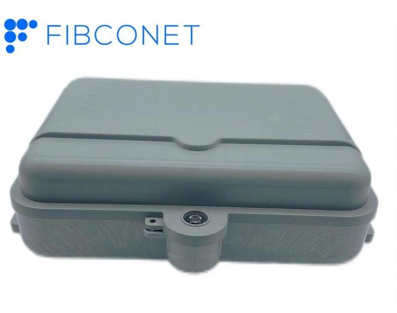 FTTH Optic Terminal Box Fiber 1/2in 16 18 Cores Outdoor/Indoor Wall Dostribution Junction Box with ABS/PP Plastic Material
