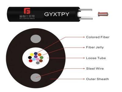 Indoor Outdoor Loose Tube G652 G657A Om1 Om2 Om3 Steel Wires Gyxtpy FTTH Drop Fiber Optical Cable