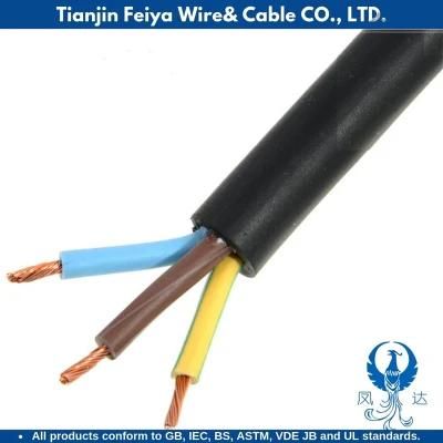 Copper/Aluminum Conductor PVC Insulated PVC Sheathed H03VV-F/ H03vvh2-F Power Cable