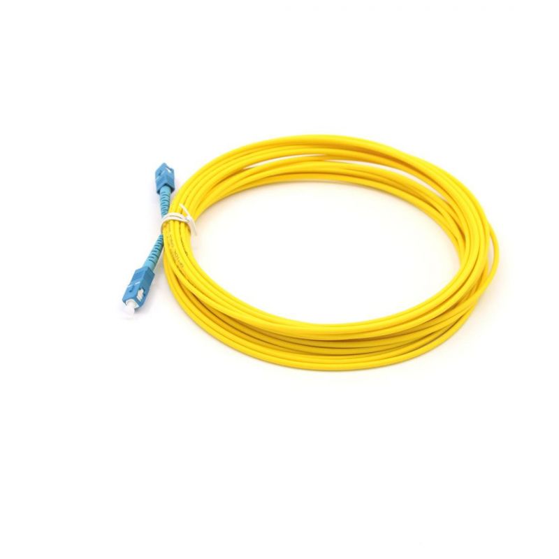 Sc-Sc Simplex Fiber Optic G652D Patch Cords with 10 Meters