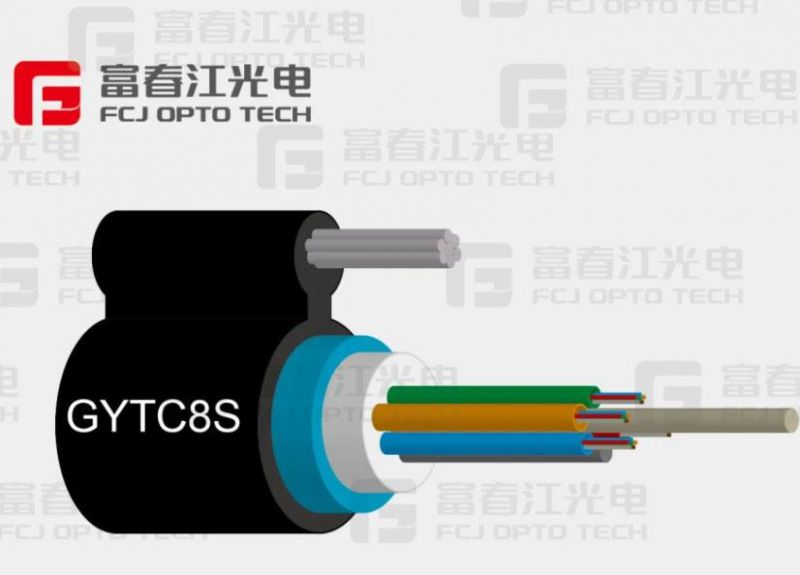 GYTC8S Fig-8 Aerial Fiber Optical Cable with Corrugated Steel Tape Armourd and Stranded Loose Tube