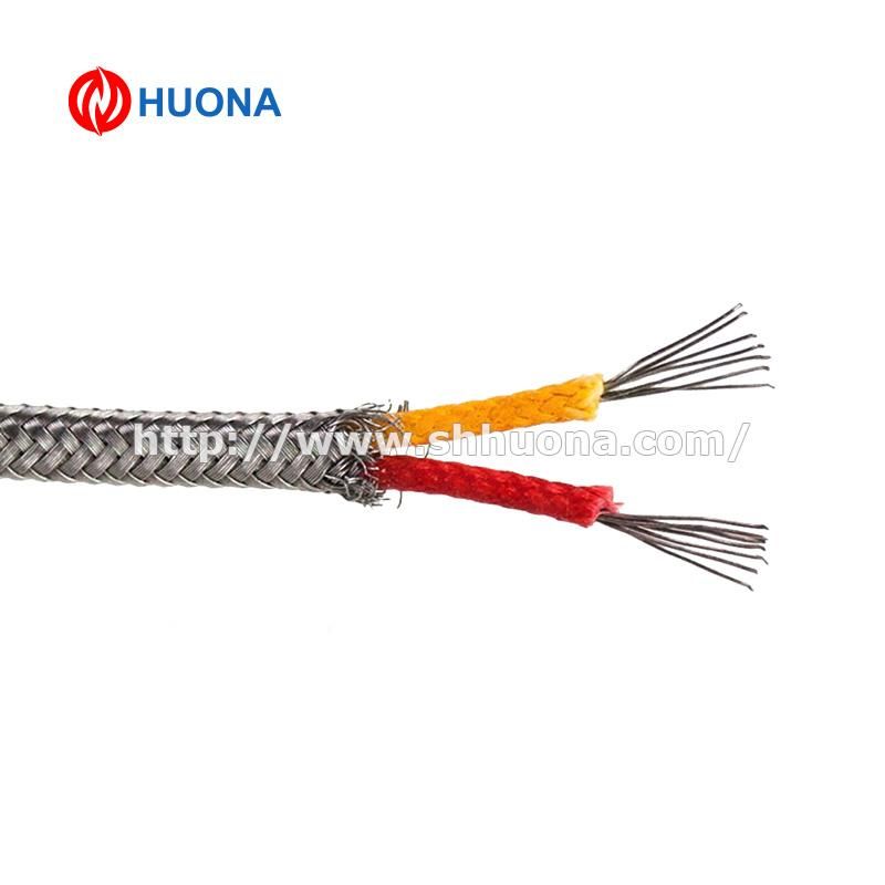 K Type T Type J Type Thermocouple Extension Cable 2*0.2mm2 with Sheild