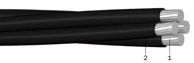 ABC-D 1kv Overhead Double-Insulated Spiral Cable for Power Distribution