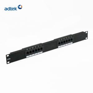 10&quot; CAT6 STP Cabinet 8 Port Patch Panel From Adtek Factory