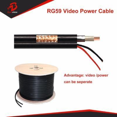 Coaxial DC Power Audio Video AV Extension Rg59 for Cable