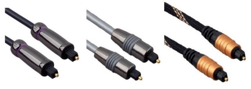 Factory Price Home Theater Fiber Optic Toslink Male to Male Gold Plated Optical Cables