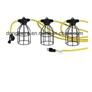 UL/CSA/ETL Certified Sjtw/Stw 12/3, 14/3 String Light with Metal Shade